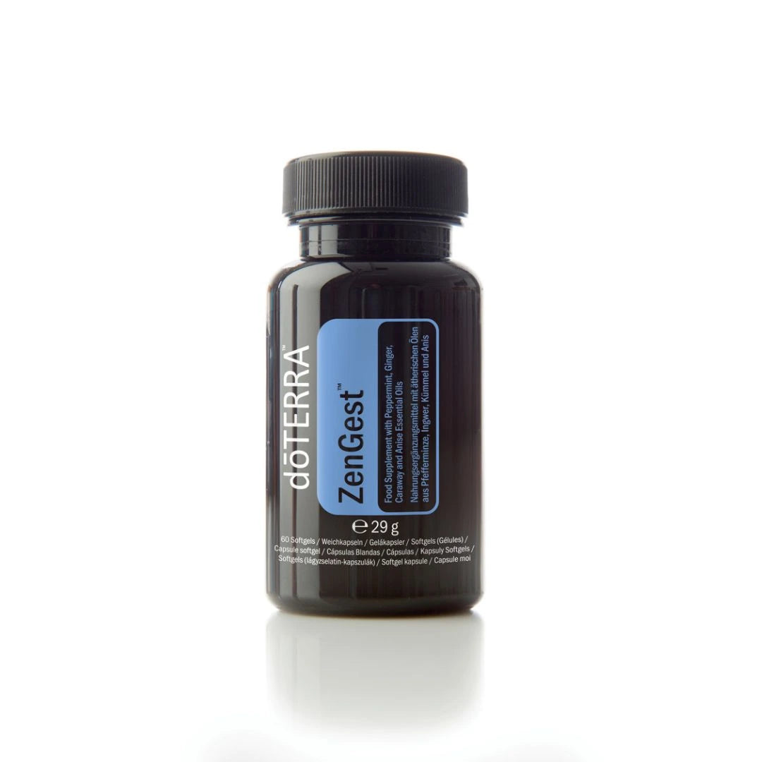Cápsulas de óleos essenciais para conforto gastrointestinal doTERRA