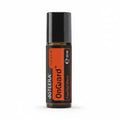 Frasco Roll-on de 10 ml de dōTERRA OnGuard™ Touch com rótulo cor de laranja e tampa preta, posicionado sobre fundo branco para destaque do produto.