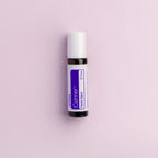 Calmer doTERRA Touch Roll-On 10ml fundo lilás — aromaterapia, óleo essencial puro CPTG