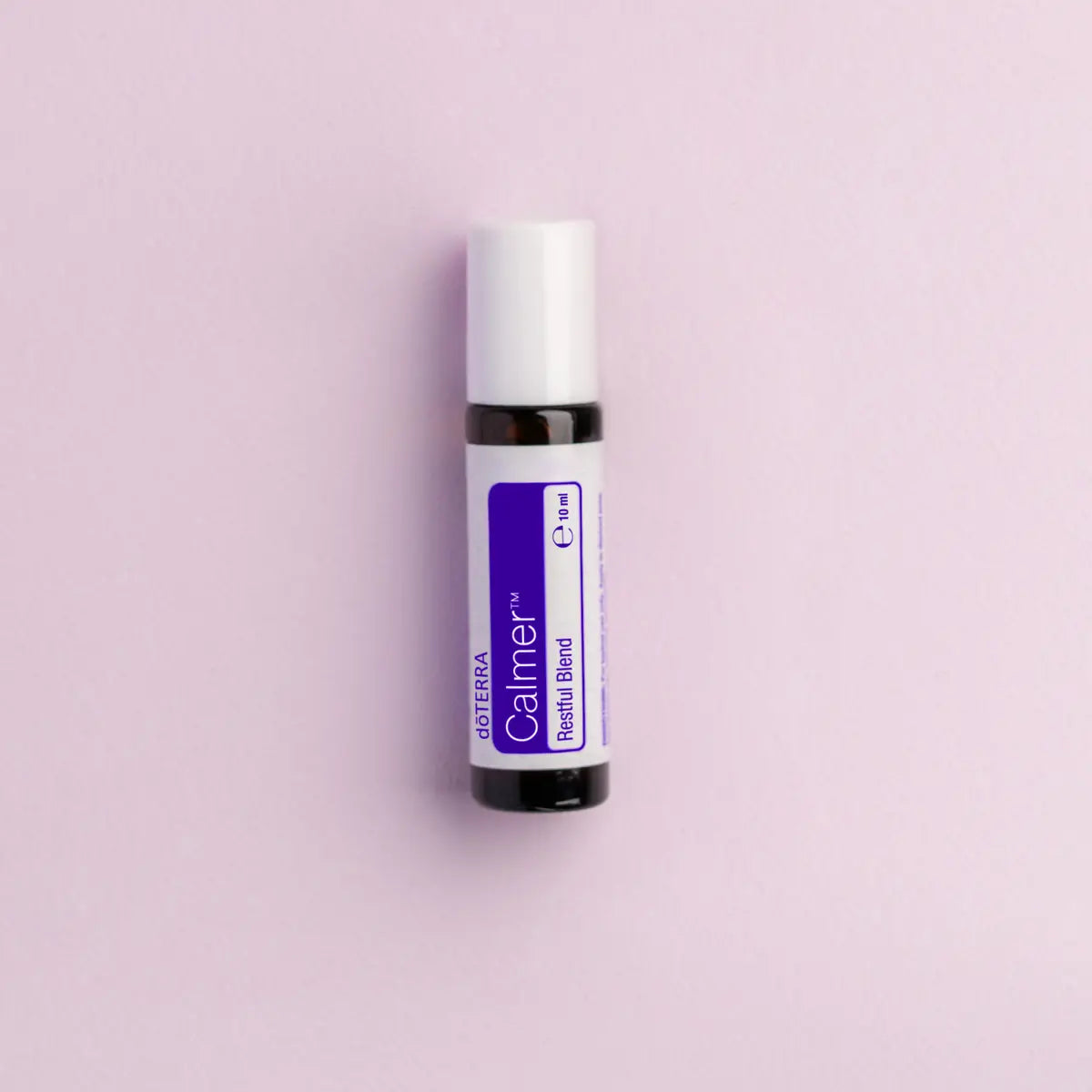 Calmer doTERRA Touch Roll-On 10ml fundo lilás — aromaterapia, óleo essencial puro CPTG