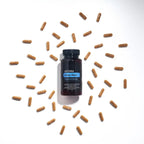 Deep Blue Polyphenol Complex doTERRA 60 cápsulas espalhadas fundo branco — suplemento conforto muscular CPTG