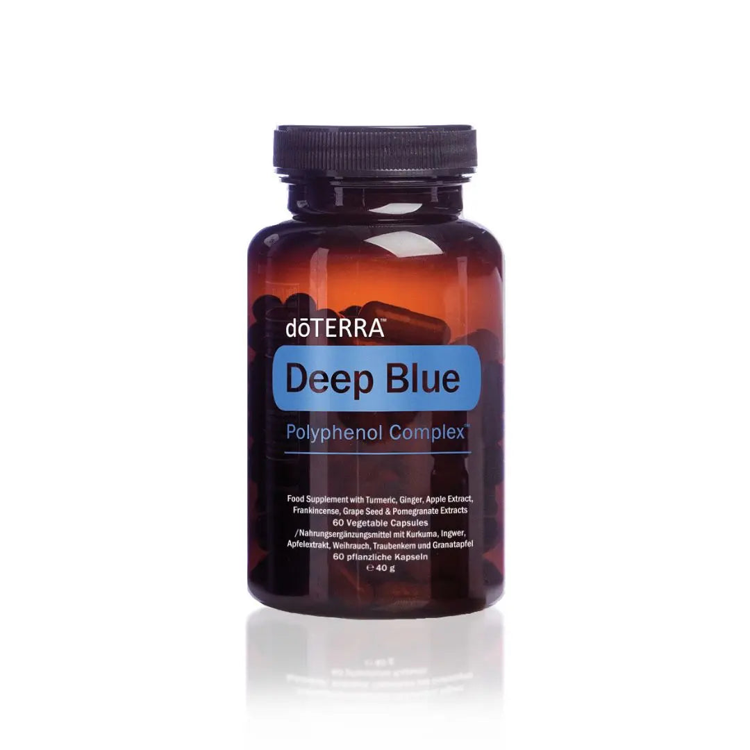 Deep Blue Polyphenol Complex doTERRA 60 cápsulas vegetais — suplemento conforto muscular CPTG