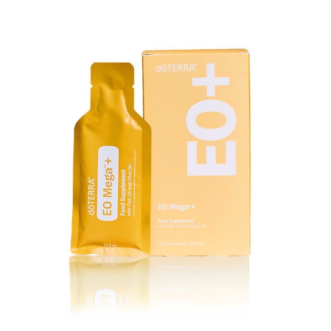 Suplemento natural EO Mega+ da doTERRA com ácidos gordos ómega-3
