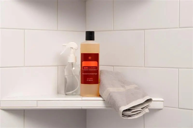Limpador On Guard doTERRA 355ml estante banho azulejos pulverizador, limpeza natural CPTG