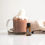 Óleo Essencial Hortelã-Pimenta doTERRA 15ml — chávena de chocolate quente com natas, uso culinário CPTG puro