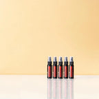 On Guard Spray Purificante doTERRA 27ml — cinco frascos em fila, fundo bege, proteção natural CPTG